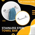 thumbnail image 4 of Towel Rack Stainless Steel Hanging 30cm Single Bar Shower Towels Rod Holder Wall Mounted Storage Shelf Bathroom Accessories, 4 of 7