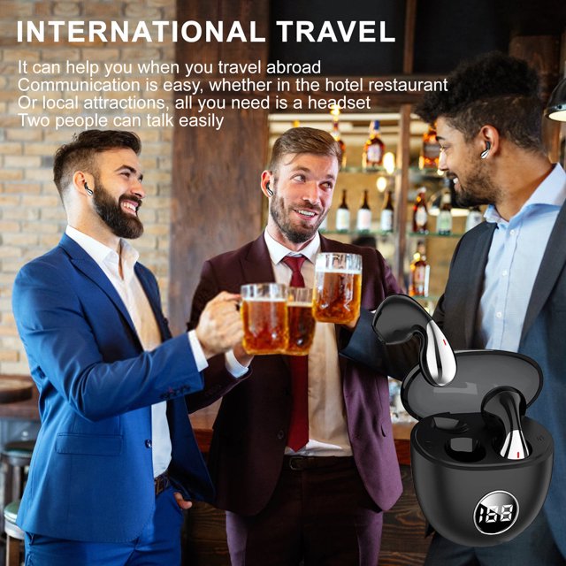 RKSTN A Earphone Smart Language Translation Earbuds Real Translation Headphones Language Online Translation Headset