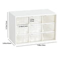 thumbnail image 3 of Binwennn under Bed Organizer Cloth for Storage Clear Closet Storage Proof Jiugongge Small Drawer Jewelry Storage Dormitory Desktop Stationery Jewelry Hand Account Storage, 3 of 7