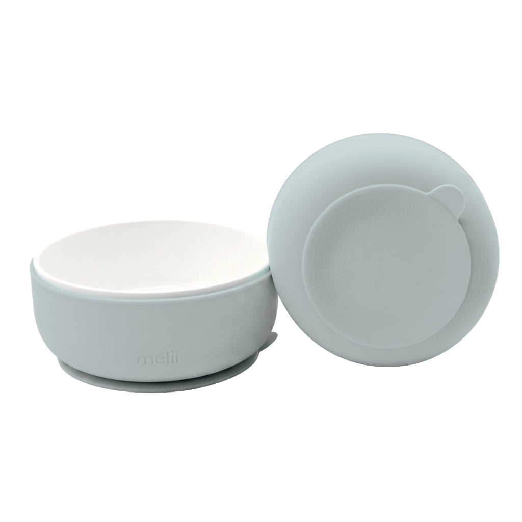 Melii Bol en Ceramique avec Ventouse en Silicone Ecume