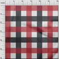 thumbnail image 2 of oneOone Polyester Lycra Gray Fabric Gingham Check Craft Projects Decor Fabric Printed By The Yard 56 Inches Wide, 2 of 4