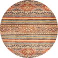 thumbnail image 1 of Ahgly Company Tapis d'Intérieur Ronds Abstraits Rouge Châtaigne, Tapis de Zone Abstraits, 3 Pieds Rond, 1 of 6