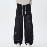 Men's Jeans Loose Fit Street Style Straight Leg Trousers with Comfort for Everyday Casual Wear