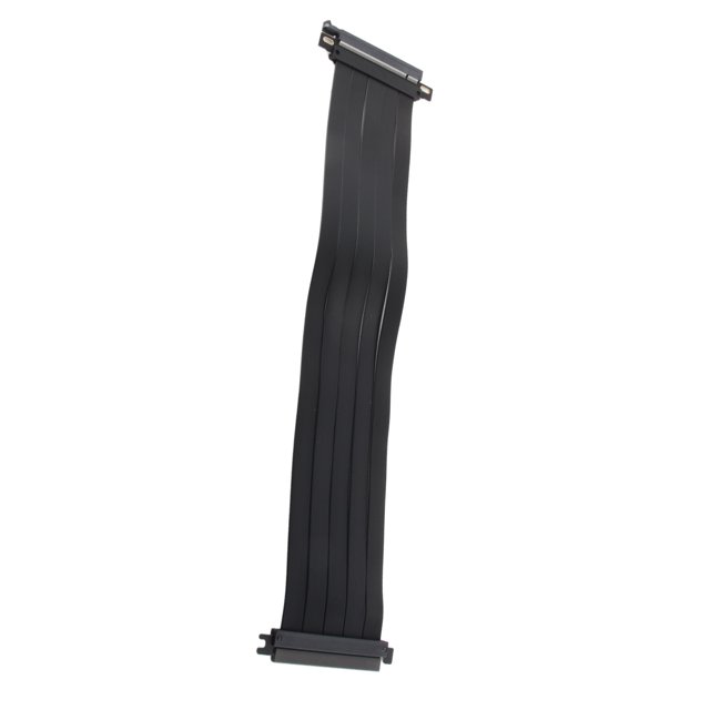 Câble d'Extension PCIE 4.0, PCIE 4.0 16x Câble de Riser à Très Grande Vitesse Blindé, Câble de Riser Flexible à 180 Degrés, pour RX6900XT RX6800XT RTX3090ti Noir