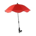 thumbnail image 3 of TISHITA Parasol de Chaise de Plage à Pince Réglable pour Cour Arrière Camping Rouge, 3 of 8