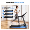 thumbnail image 2 of YPOO Tapis Roulant Pliant avec Inclinaison Réglable, Appareil d'Exercice Portable pour la Maison, Haut-Parleurs Bluetooth, Capacité de 300 lb, 2,5 Hp et Contrôle par Application, 2 of 7