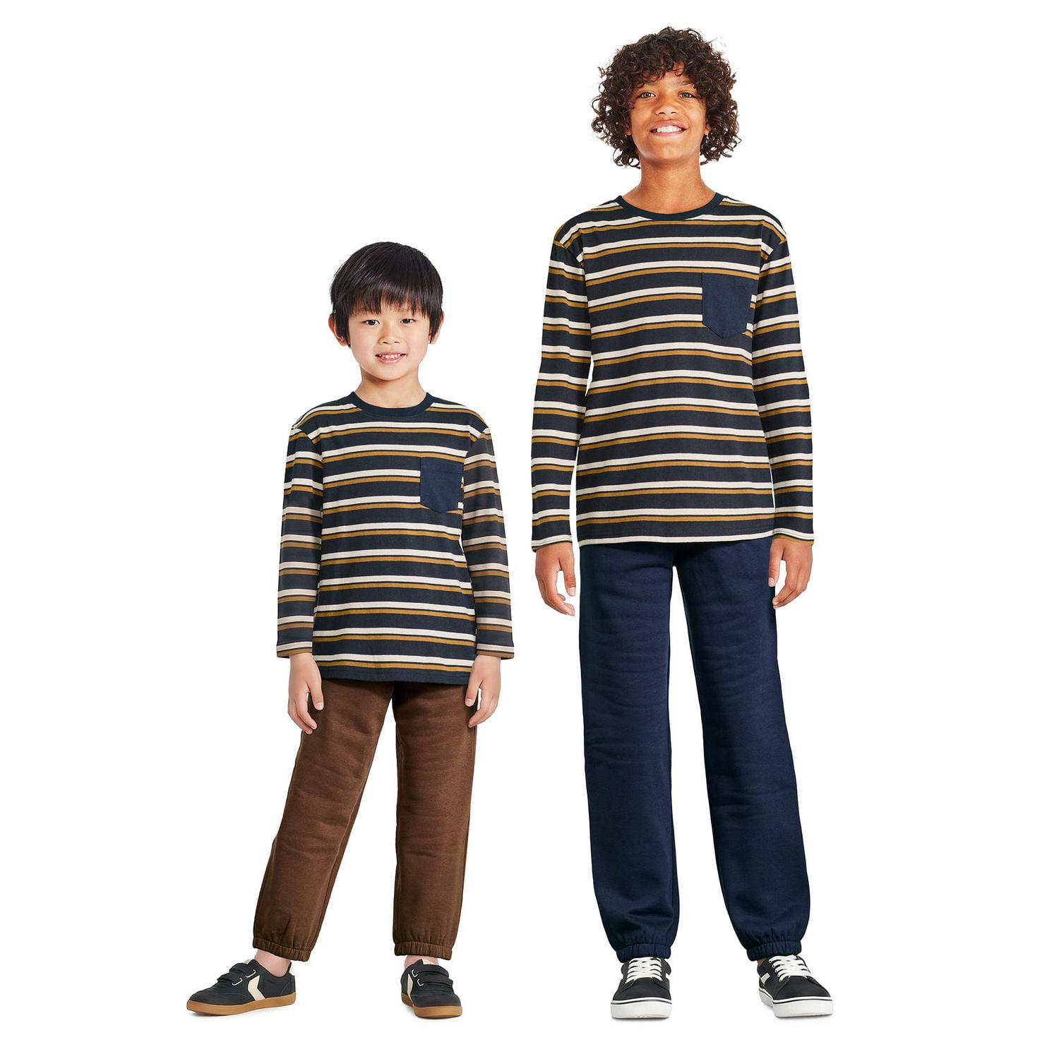 T-shirt à manches longues surdimensionné George pour garçons