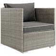 thumbnail image 3 of Modway Repose Fauteuil de Patio en Gris Clair et Charbon, 3 of 5