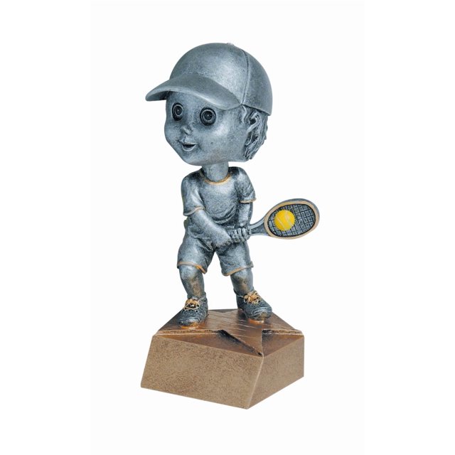 Decade Awards Trophée Bobblehead de Tennis, Homme - 6 Pouces de Haut / Prix de Tennis Gravé - Personnaliser Maintenant