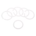 thumbnail image 1 of Unique Bargains 2' OD 1.6' ID Loose Leaf Rings Binder Ring Plastic O Rings for Book Scrapbook, White 50 Pack, 1 of 6