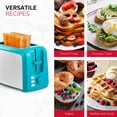thumbnail image 4 of Holstein Housewares 2-Slice Toaster, Teal with 7 Browning Control Settings, 4 of 5