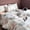 Khaki Multi-Coloured, variant on JOLUSERE 100% Organic Cotton Duvet Cover Queen Set, 3-Piece Reddish-Brown Stripes Soft Bedding Set