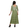 thumbnail image 4 of Moomaya Kurti Ligne A pour Femmes Kurti Longue Imprimée Robe Haut Indien pour Femmes, 4 of 5