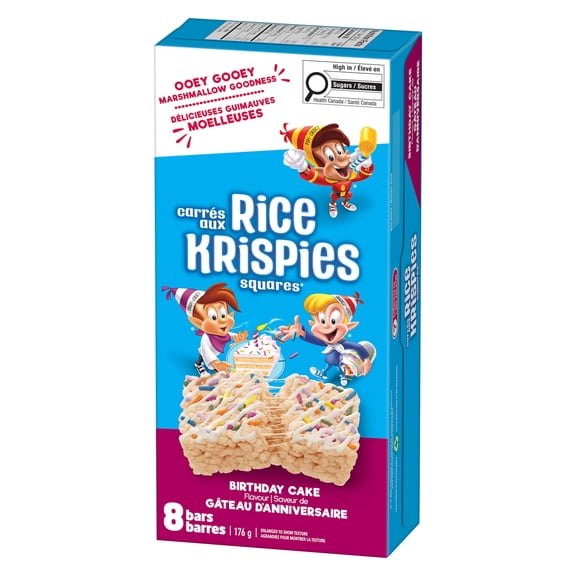 Barres Carrés aux Rice Krispies® Gâteau d'anniversaire