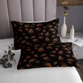 thumbnail image 3 of Erosebridal Bear Paw Print Coverlet Set Queen, Rustic Animal Bedding Set, Black Brown 3 Pieces, 3 of 5