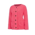 thumbnail image 4 of Fleece Cardigan Sweaters for Women Soft Long Sleeve Jacket with Pockets Button Down Open Front Fall Clothes, 4 of 5