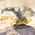 thumbnail image 3 of Remote Control Excavator, 11 Channel RC Construction Vehicle Toys, Rechargeable RC Engineering Car Gifts for Kids, 3 of 10