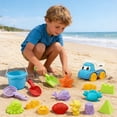 thumbnail image 4 of Ensemble de Jouets de Plage pour Enfants, Jeu Estival Extérieur avec Pelles à Sable, Râteaux et Arrosoir, 4 of 7