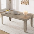 thumbnail image 1 of Farmhouse Dining Table for 6-8 People, 71" Large Wood Rustic Rectangular Dinner Table, Large Kitchen and Dining Room Furniture for Living Room, Restaurant, Apartment, 1 of 23