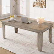 Farmhouse Dining Table for 6-8 People, 70.87" Long Wooden Kitchen Table, Rustic Rectangle Dining Room Table with Strong Legs
