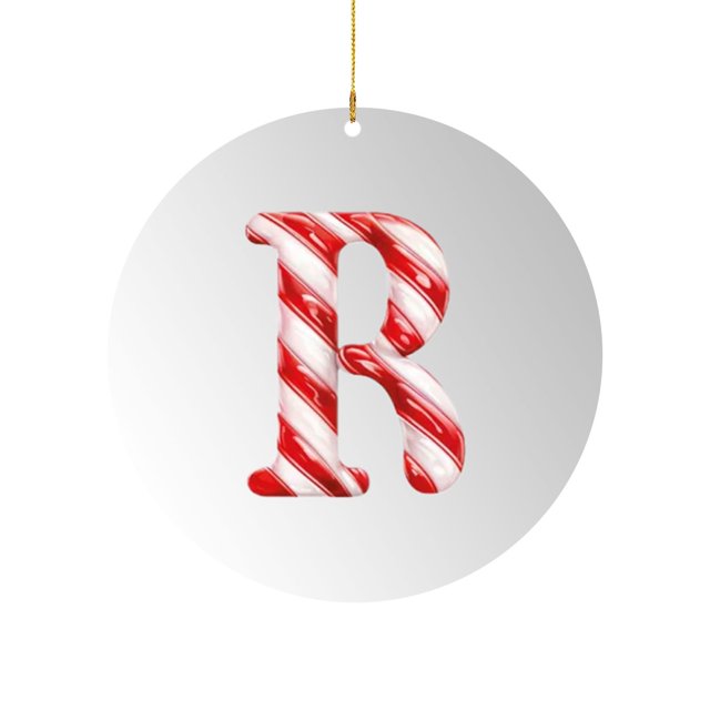 26 Letter Ornament Cane Candy Letter Ornament