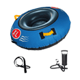thumbnail image 1 of Heavy-Duty Foldable Inflatable Snow Tube with Safety Handles - 95x95cm Blue, Freeze-Resistant Thickened PVC Inner Tube & Soft Oxford Cloth Base, Quick Inflation/Deflation Valve for Kids & Adults, 1 of 7