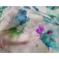 thumbnail image 4 of oneOone Silk Tabby Fabric Flower Watercolor Printed Craft Fabric BTY 42 Inches Wide, 4 of 4