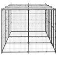 thumbnail image 2 of vidaXL Chenil Extérieur en Acier avec Toit 7,26 M2, 2 of 4