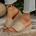thumbnail image 2 of Mepaouo Womens Wedge Slide Sandals Platform Slip on Espadrilles Summer Beach Walking Flatform Shoes, 2 of 7