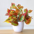 thumbnail image 4 of Artificial Potted Plant Leaf Simulation Leaves Home Office Desktop Greenery Decoration, 4 of 4