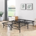 thumbnail image 1 of Mainstays 14" High Profile Foldable Steel King Platform Bed Frame, No Box Spring Needed, Black, 1 of 9