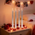 thumbnail image 3 of Red Candles Taper 4Pcs/Box Net Red Restaurant Plating Thread Candle, 25cm Long Pole Candles for Romantic Wedding Decoration, Wax for Candles, 3 of 6