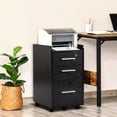 thumbnail image 2 of HOMCOM Vertical Filing Cabinet Mobile File Cabinet with Lockable Drawer, 2 of 10