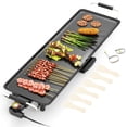 thumbnail image 1 of Patiojoy 27" Large Electric Griddle, Portable Teppanyaki Grill with 4-Level Thermostat Control & Removable Drip Tray, 1 of 10