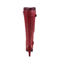 thumbnail image 5 of Bottes à Talon Haut à Fermeture Éclair à Bout Rond Décontractées pour Femmes Dames Mode (Rouge, 11), 5 of 5