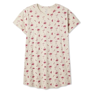Chemise de nuit à encolure ras du cou George Plus pour femmes