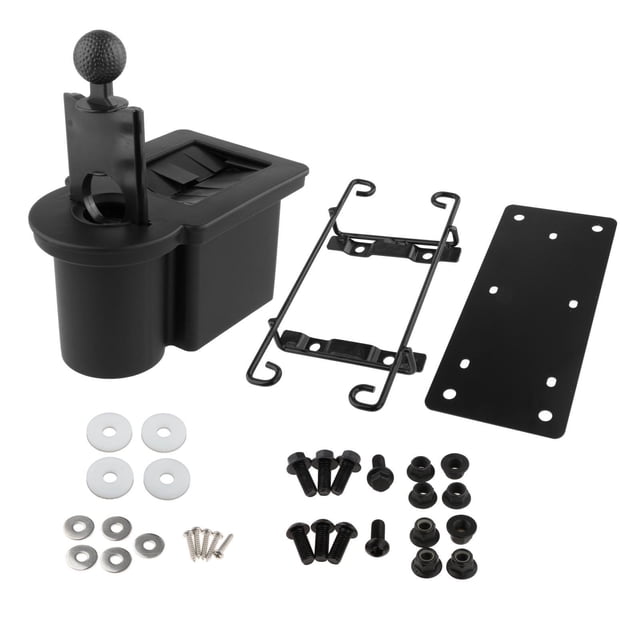 Siruishop Golf Cart Ball Washer Multifunctional Premium Club Cleaner Easy Installation Left Side Mount
