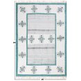thumbnail image 4 of Casavani Home Dcor Boho Flat Weave Area Rug,Blue 6x6 feet, 4 of 6