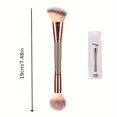 thumbnail image 2 of LNGOOR Makeup brush Single - brown - Large double head brush, 2 of 5