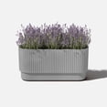 thumbnail image 2 of Veradek Demi Series 30" Long Plastic-Stone Planter - Gray, 2 of 11