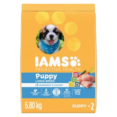 Iams Large Breed Puppy Chicken & Whole Grains Recipe Dry Dog Food 6.8kg
