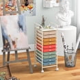thumbnail image 4 of Costway Chariot de Rangement Roulant à 10 Tiroirs pour Scrapbooking et Papier, Organisateur de Bureau et d'École, Macaron, 4 of 9