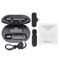 thumbnail image 4 of Graflsoa K60 Wireless Microphone Set with 20M Range, Lightning-Compatible, Noise Reduction, 360° Sound Pickup, Rechargeable Case, Black, 4 of 6