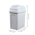 thumbnail image 3 of (2 Pack) Large Kitchen Can with Swing Top Lid Durable Garbage for Home Living Room Waste Storage Covered Dustbin, 3 of 7