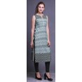 thumbnail image 3 of Bimba Tuniques Droites pour Femmes Imprimées Sans Manches Kurti Décontractée Robe X-Small, 3 of 5