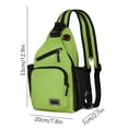 thumbnail image 2 of EGNMCR Women's Adjustable Crossbody Bag Convertible Chest Shoulder Bag With Multiple Pockets Nylon Backpack, 2 of 6