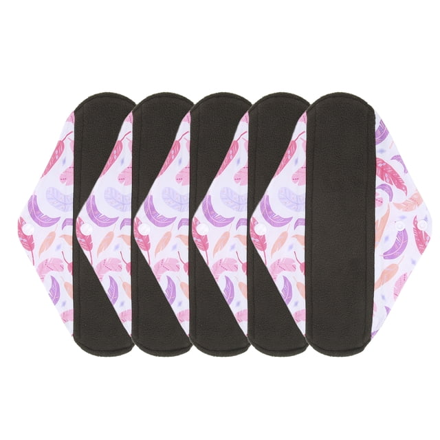 Protège-slips, Serviette Hygiénique Lavable Étanche 5 Pcs Réutilisable Confortable pour Femmes G65,G66,G72
