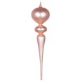 thumbnail image 1 of Vickerman MT195458 Ornement Matte Glitter Finial Or Rose 25 Po., 1 of 1