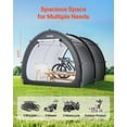thumbnail image 2 of VEVOR Tente de Rangement Extérieure pour Vélo en Forme d'Éventail, Tente Imperméable pour Vélo pour Vélos 5+, 2 of 9