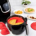 thumbnail image 2 of Friteuse à Air Chaud Pot en Silicone Résistant à la Chaleur Cuisine Grill Panier de Cuisson Réutilisable Épaissi Poulet Frit Outil de Remplacement 16cm Gris, 2 of 9